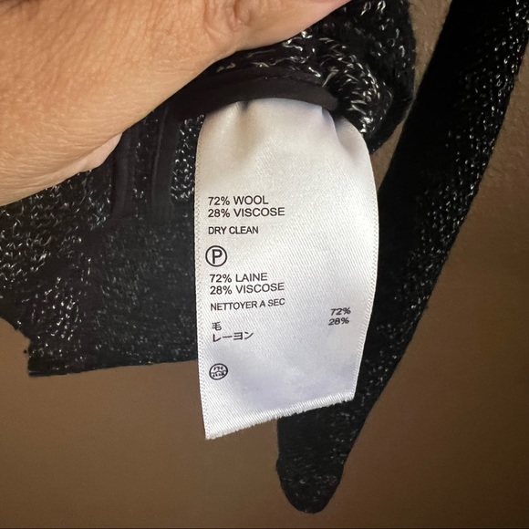 Tommy Bahama Wool Viscose Blend Open Black Blazer Size Medium - Picture 9 of 10